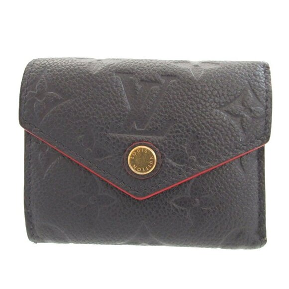 LOUIS VUITTON Navy Monogram Wallet - Picture 1 of 10